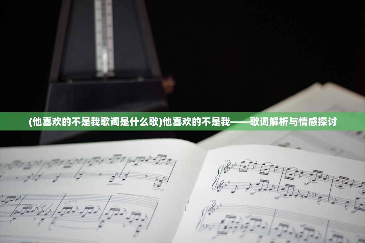 (他喜欢的不是我歌词是什么歌)他喜欢的不是我——歌词解析与情感探讨