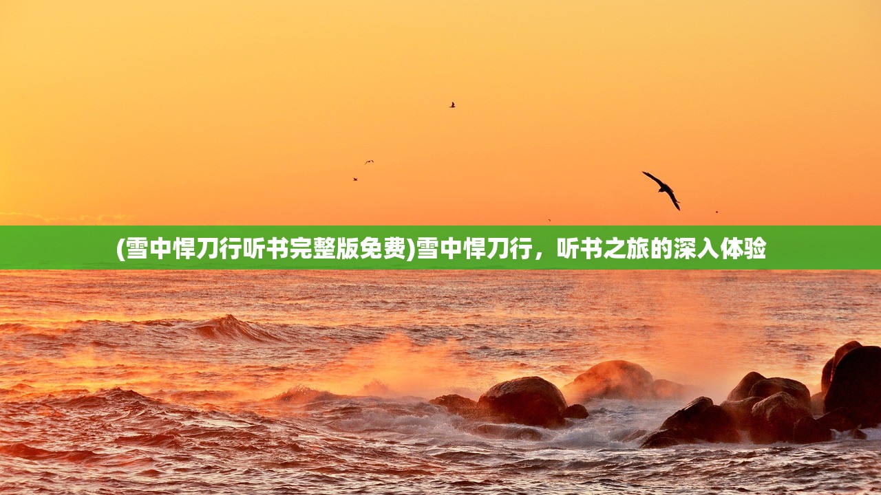 (雪中悍刀行听书完整版免费)雪中悍刀行，听书之旅的深入体验