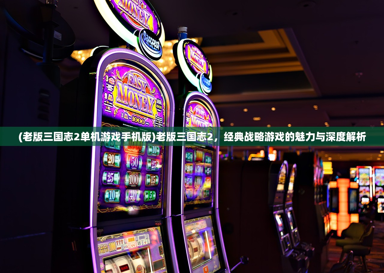 (老版三国志2单机游戏手机版)老版三国志2，经典战略游戏的魅力与深度解析